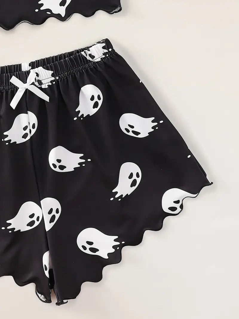 Friendly Ghost Two-Piece Halloween Pajama Set