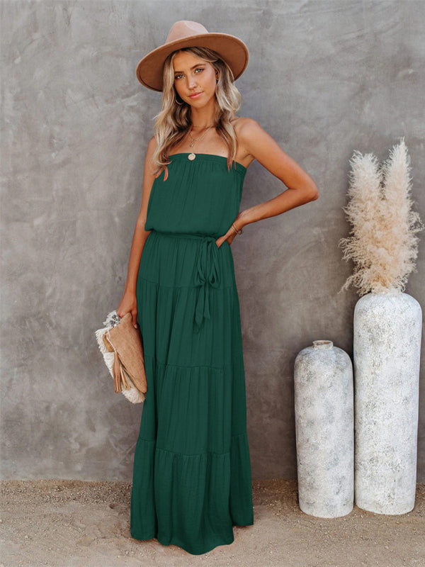 Evageline Tube Long Royal Blue Dress