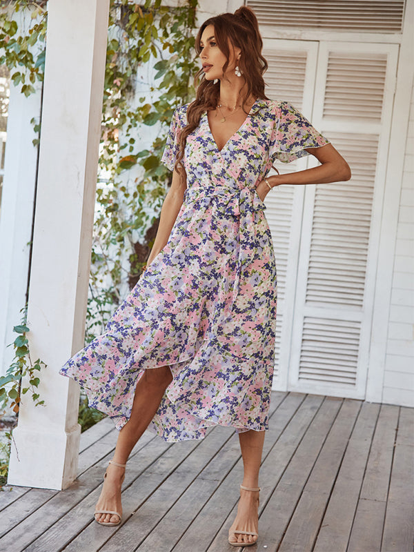 Marigold Printed Swing "Timeless" Dress