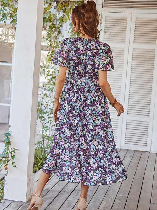 Marigold Printed Swing "Timeless" Dress