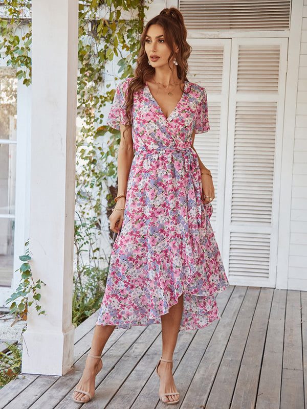 Marigold Printed Swing "Timeless" Dress
