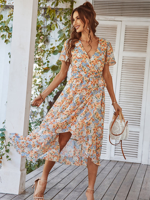 Marigold Printed Swing "Timeless" Dress