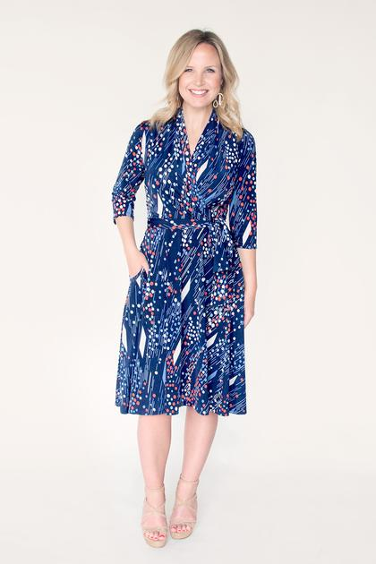 Stella Print Wrap Dress