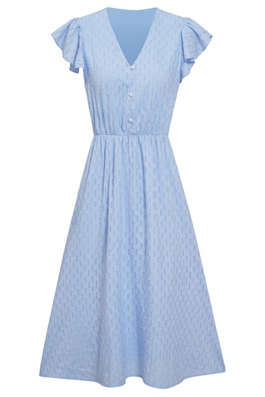 Annable Solid Green Color Dress